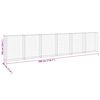 vidaXL Gabionenwand mit Abdeckung Verzinkter Stahl 300x30x100 cm