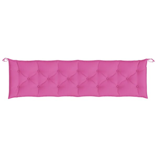 vidaXL Gartenbank-Auflage Rosa 200x50x7 cm Stoff