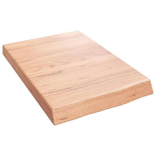 vidaXL Wandregal Hellbraun 40x60x(2-6) cm Massivholz Eiche Behandelt