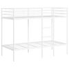 vidaXL Etagenbett ohne Matratze Wei&szlig; 100x190 cm Stahl
