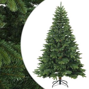vidaXL K&uuml;nstlicher klappbarer Weihnachtsbaum mit St&auml;nder Gr&uuml;n 210 cm
