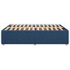 vidaXL Bettgestell ohne Matratze Blau 140x200 cm Stoff