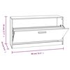 vidaXL Schuhbank Hochglanz-Wei&szlig; 80 x 24 x 45 cm Holzwerkstoff