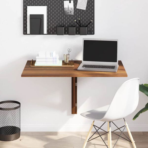 vidaXL Wand-Klapptisch Braun Eichen-Optik 100x60x56 cm Holzwerkstoff
