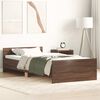 vidaXL Bettgestell ohne Matratze Braun Eiche 100x200 cm Holzwerkstoff