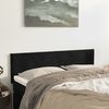 vidaXL Kopfteile Schwarz 144x5x78/88 cm Samt