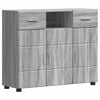 vidaXL Holzschrank Graues Sonoma Holzwerkstoff