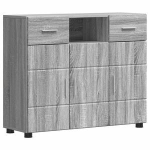 vidaXL Holzschrank Graues Sonoma Holzwerkstoff