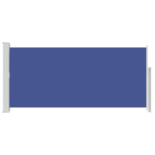 vidaXL Ausziehbare Seitenmarkise 140x300 cm Blau
