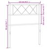 vidaXL Kopfteil Metall Wei&szlig; 107 cm