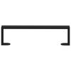 vidaXL M&ouml;belbeine 2 pcs Schwarz 37,6 x 4 x 10 mm Eisen