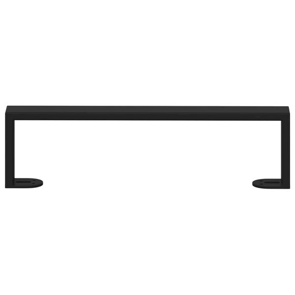 vidaXL M&ouml;belbeine 2 pcs Schwarz 37,6 x 4 x 10 mm Eisen