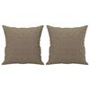 vidaXL 2-Sitzer-Sofa mit Kissen Taupe 120 cm Stoff