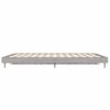 vidaXL Bettgestell Grau Sonoma 120x190 cm Holzwerkstoff