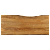 vidaXL Tischplatte mit Baumkante 140x60x3,8 cm Massivholz Mango