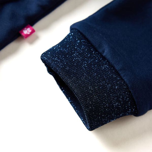 Kinderkleid mit Langen &Auml;rmeln Marineblau 116