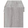 vidaXL TV-Schrank mit LED-Leuchten Grau Sonoma 100x30x30 cm