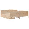 vidaXL Massivholzbett ohne Matratze 200x200 cm Kiefer