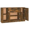 vidaXL Sideboards 3 Stk. R&auml;uchereiche Holzwerkstoff
