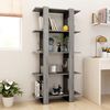 vidaXL B&uuml;cherregal/Raumteiler Grau Sonoma 80x30x160 cm Holzwerkstoff