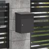 vidaXL Paketdrop-Box mit Speicher Schwarz 47,5 x 38 x 59 cm Stahl