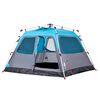 vidaXL Kuppel-Campingzelt 4 Personen Blau Quick Release