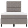 vidaXL Boxspringbett mit Matratze Taupe 120 x 200 cm Stoff