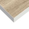 vidaXL Schweberegale 2 Stk. Eichen-Optik und Wei&szlig; 23x23,5x3,8 cm MDF