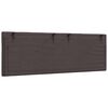 vidaXL Kopfteil-Kissen "Hanko" Dunkelbraun 120 cm Stoff