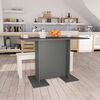 vidaXL Esstisch Grau 110x60x75 cm Holzwerkstoff