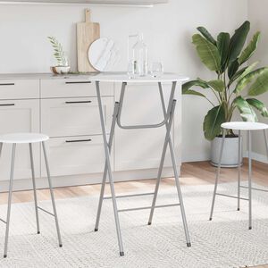 vidaXL Stehtische 4 Stk. mit MDF Tischplatte Wei&szlig;