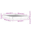 vidaXL Bettgestell Sonoma-Eiche 140x190 cm Holzwerkstoff