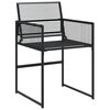 vidaXL 13-tlg. Garten-Essgruppe Schwarz Poly Rattan