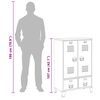 vidaXL Kleiderschrank Industrie-Stil Anthrazit 67x35x107 cm Stahl