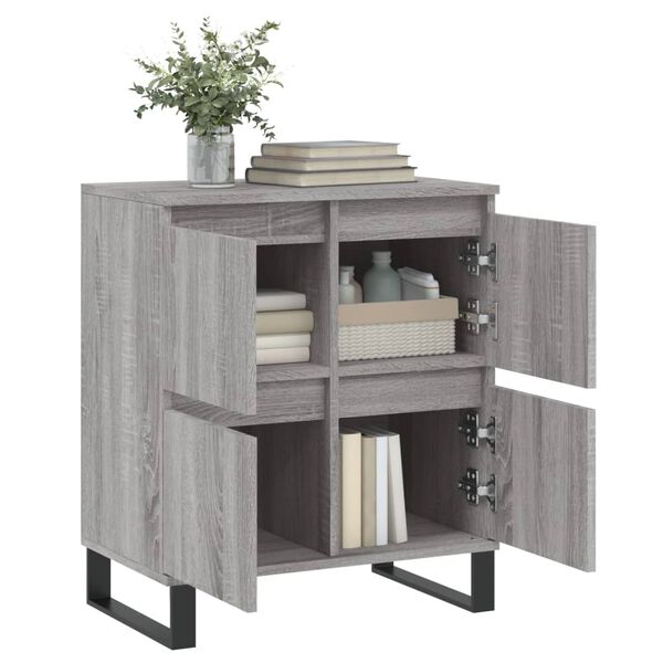 vidaXL Sideboard Grau Sonoma 60x35x70 cm Holzwerkstoff
