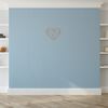 Homemania Wanddekoration Herz 47x40 cm Stahl Kupfer