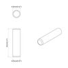 vidaXL Holzd&uuml;bel 12 pcs Braun &Oslash;8 x 35 mm Massivholz