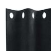 vidaXL Verdunkelungsvorh&auml;nge 2 pcs Schwarz 140 x 225 cm Samt