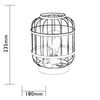 Luxform Garten-Tischlampe Solar LED Cambridge Grau und Golden