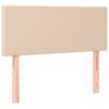 vidaXL Boxspringbett mit Matratze & LED Cappuccino-Braun 120x190 cm