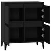 vidaXL Sideboard Schwarz 60x35x70 cm Holzwerkstoff