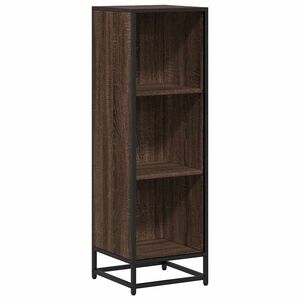 vidaXL B&uuml;cherregal Braun Eichen-Optik 33,5x33x107,5 cm Holzwerkstoff