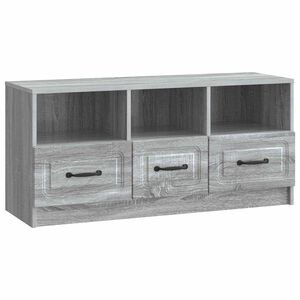 vidaXL TV-Schr&auml;nk Graues Sonoma 102 x 34,5 x 47 cm Holzwerkstoff
