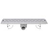 vidaXL Lineare Duschrinnen 2 Stk. Blasen 630 x 140 mm Edelstahl