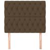 vidaXL Kopfteil Dunkelbraun 90x7x118/128 cm Stoff