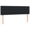vidaXL Boxspringbett mit Matratze Schwarz 160x220 cm Samt