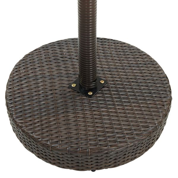vidaXL Gartentisch Braun 60,5x106 cm Poly Rattan