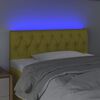 vidaXL LED Kopfteil Gr&uuml;n 90x7x78/88 cm Stoff