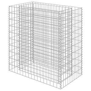 vidaXL Gabionen-Hochbeet Verzinkter Stahl 90&times;50&times;100 cm