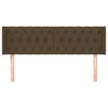 vidaXL Kopfteil mit Ohren Dunkelbraun 147x16x78/88 cm Stoff